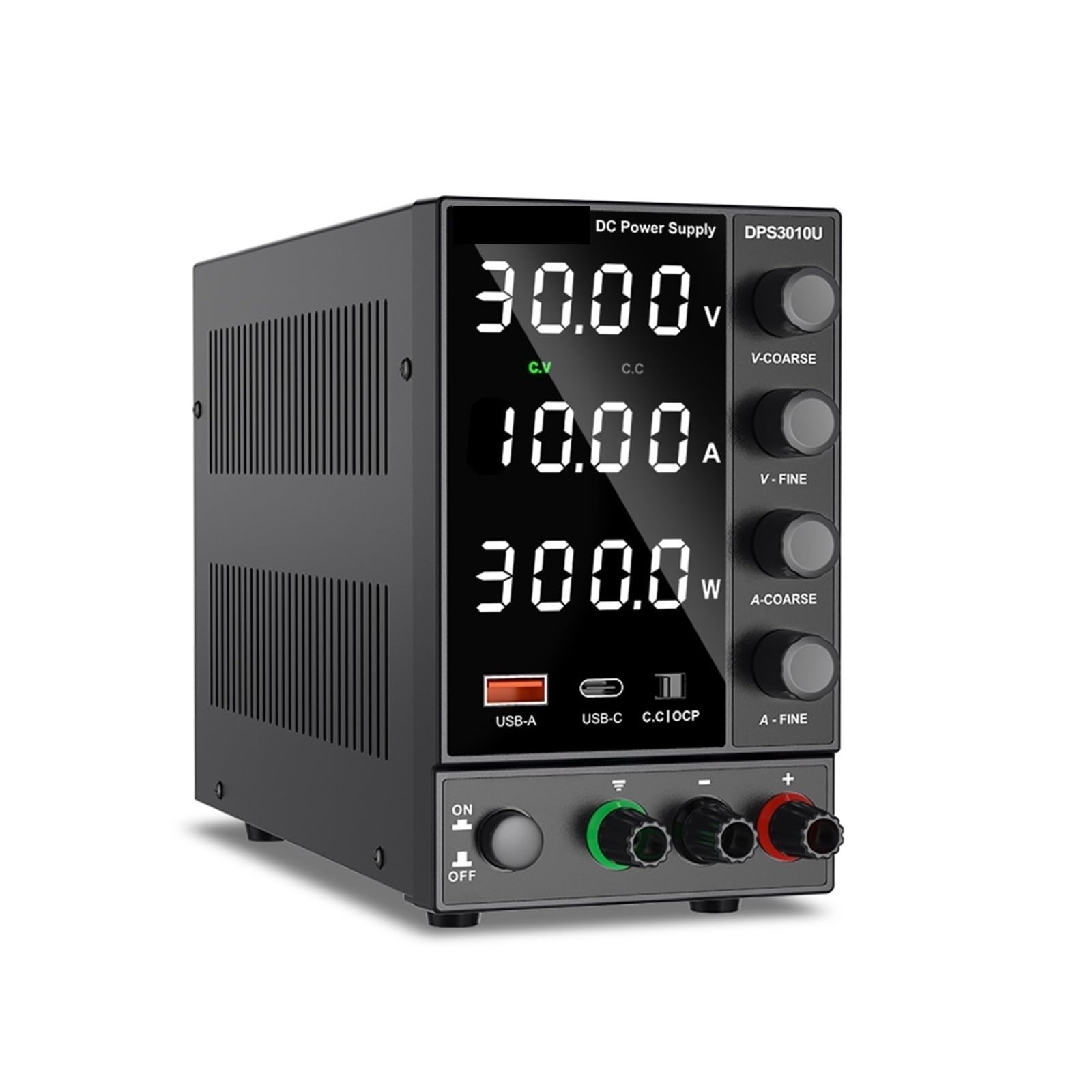 Fuente de alimentación de CC, Fuente De Alimentación CC Ajustable, 30V, 10A, 60V, 5A, Banco Laboratorio, Estabilizada, Interruptor Regulador Voltaje(NPS3010W4 30V10A)
