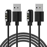 Magnetic Charger Cable Compatible for Haylou Watch 2 Pro&sol;Haylou RS4 Plus&sol;Haylou Solar Lite&sol;Haylou GST Lite SmartWatch&comma; 3&period;3FT Replacement High Speed USB Charging Cable Cord for Haylou Smartwatch