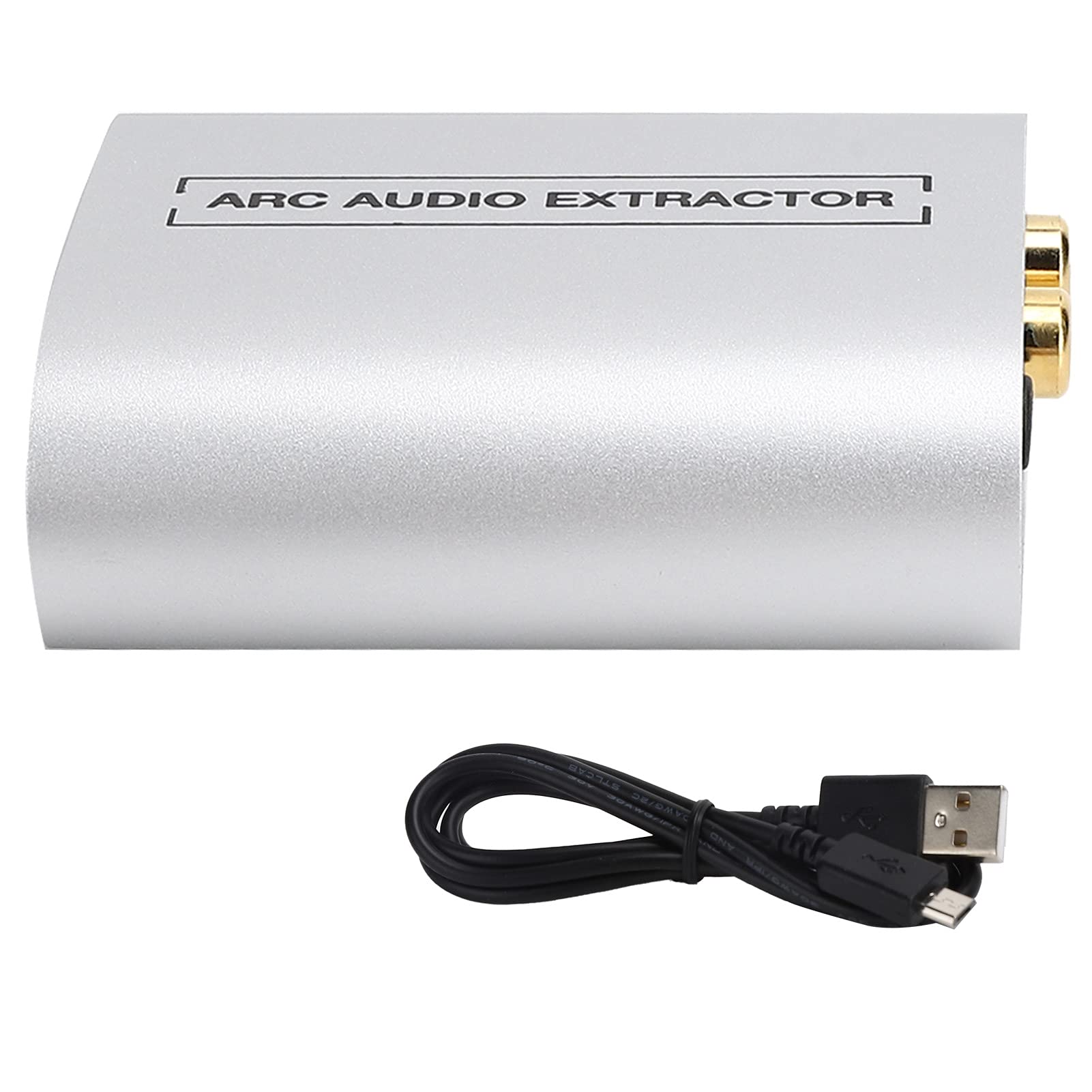 Bewinner Convertidor Extractor, Aleación de Aluminio HDMI 1.4 Decodificador de Audio PCM 2.0 Salida de 3,5 Mm Control de Volumen CEC para HDTV Amplificador Receptor Uso en Exteriores