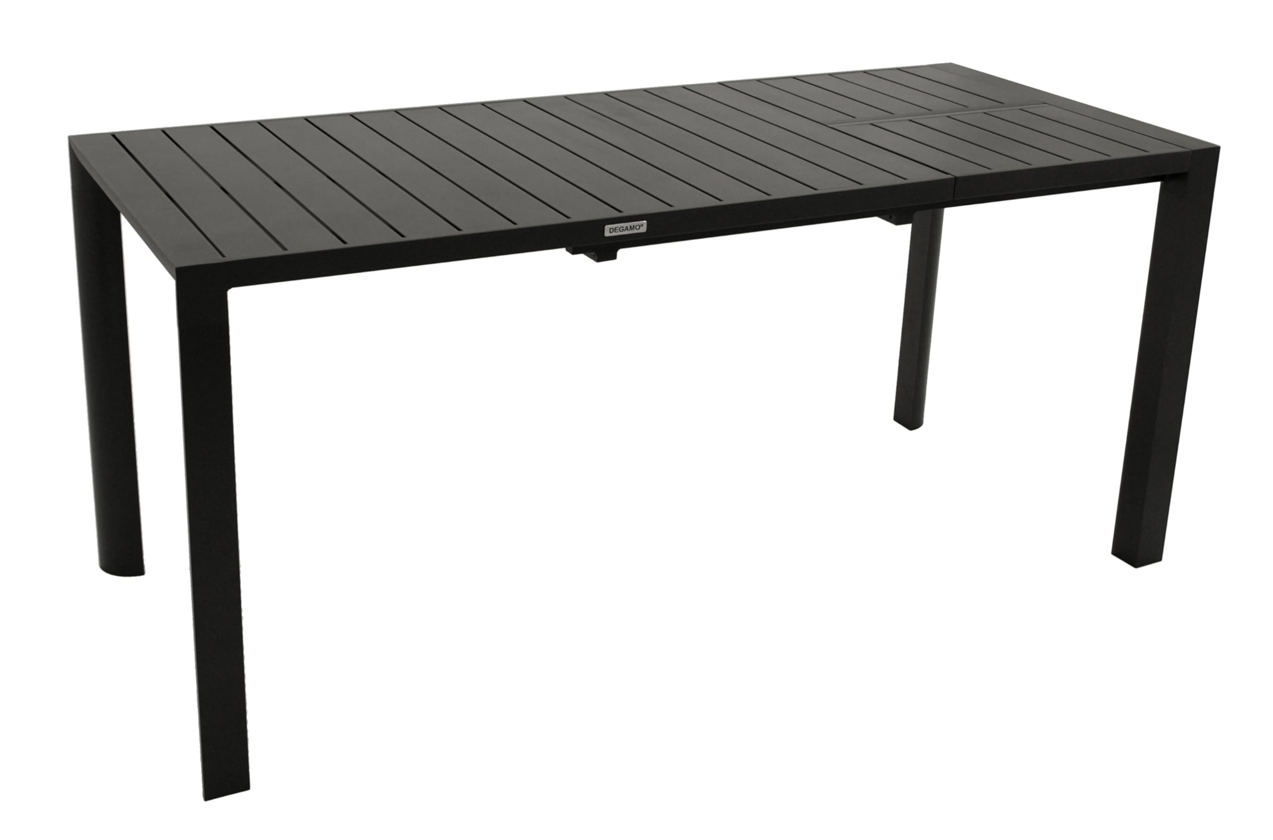 DEGAMO Gartentisch Ausziehtisch Lagos 120/162x70cm, Aluminium anthrazit, Outdoor wetterfest
