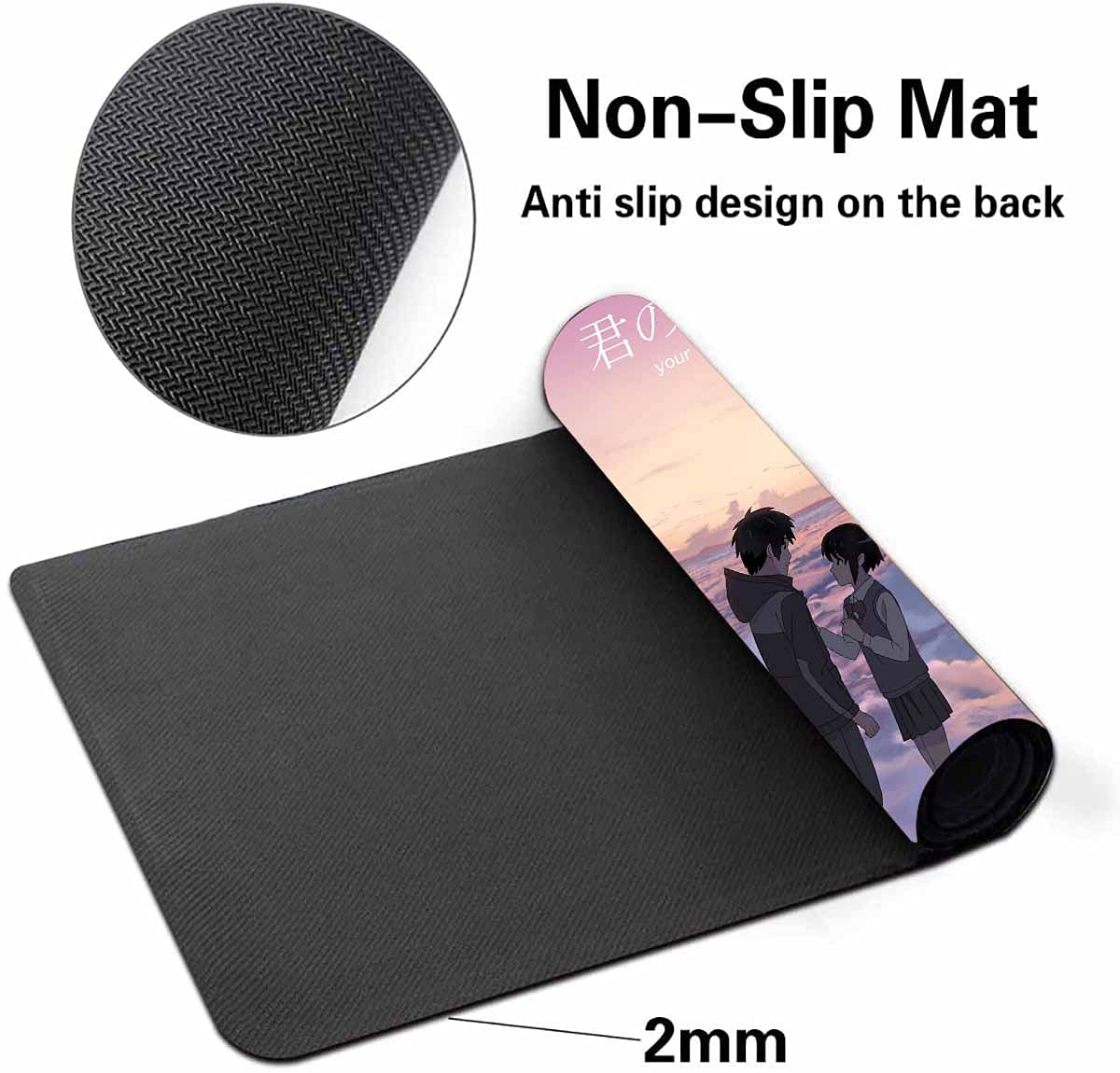 Tappetino per Mouse Grande, Mouse Pad XXL, Sottomano da Ufficio, Laptop