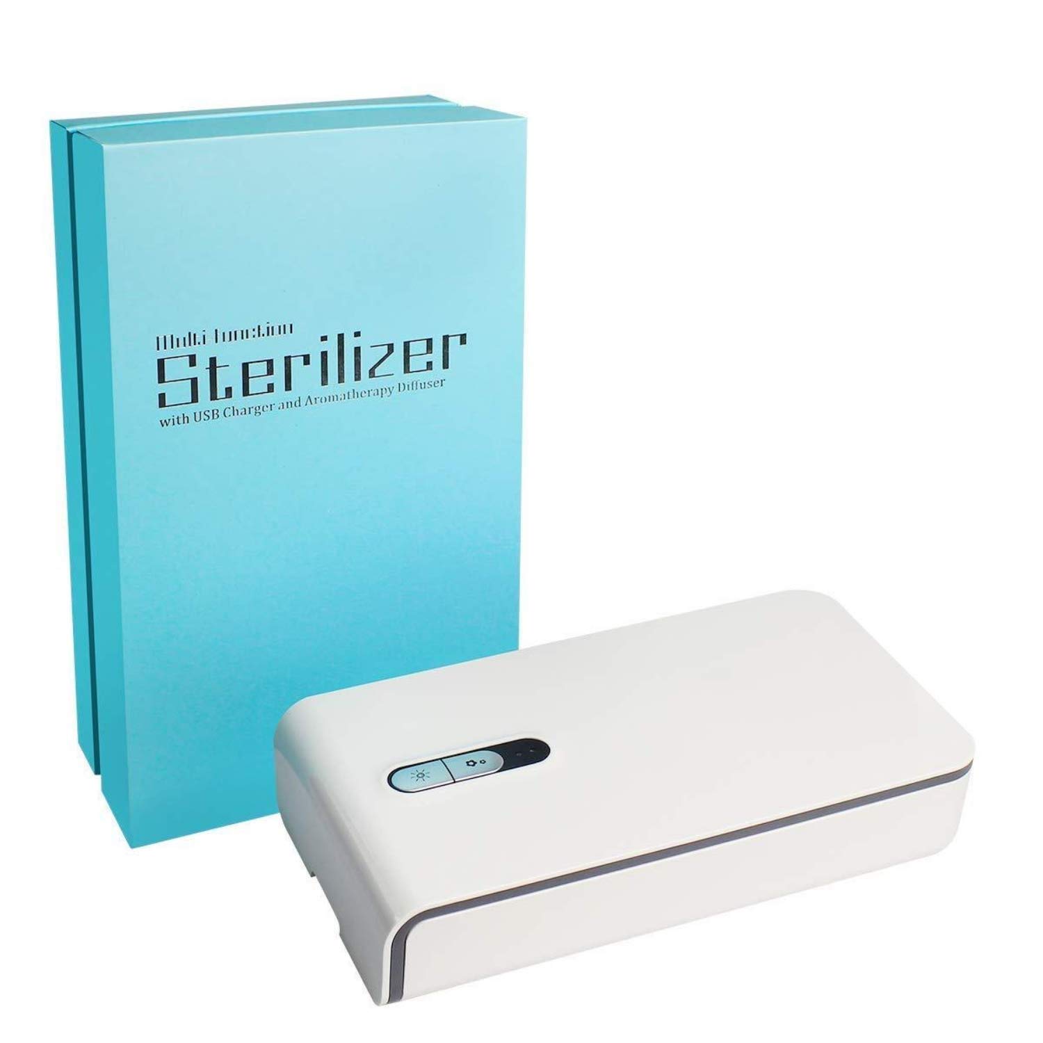 Portable UV Sanitizer Box with LED UV Light and Aromatherapy for Mobile Phone, Toothbrush, Keys, Jewelry, Watch
