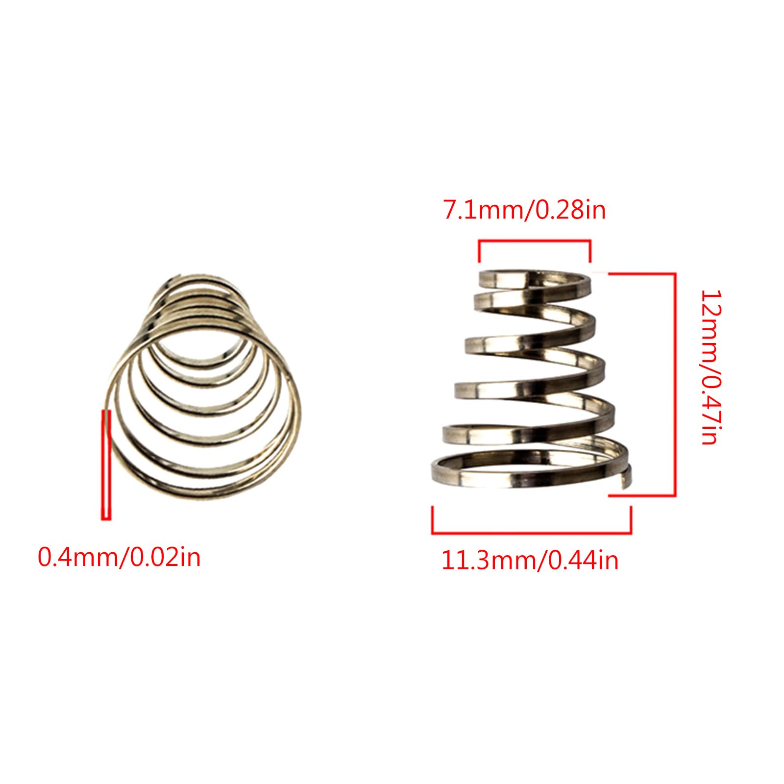 Molle per ruota bicicletta acciaio inox mozzo sgancio rapido mountain bike strada