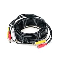 Vista 1 de RCA macho a macho cable de alimentación de audio y video para cámara de seguridad CCTV de 50 pies de largo