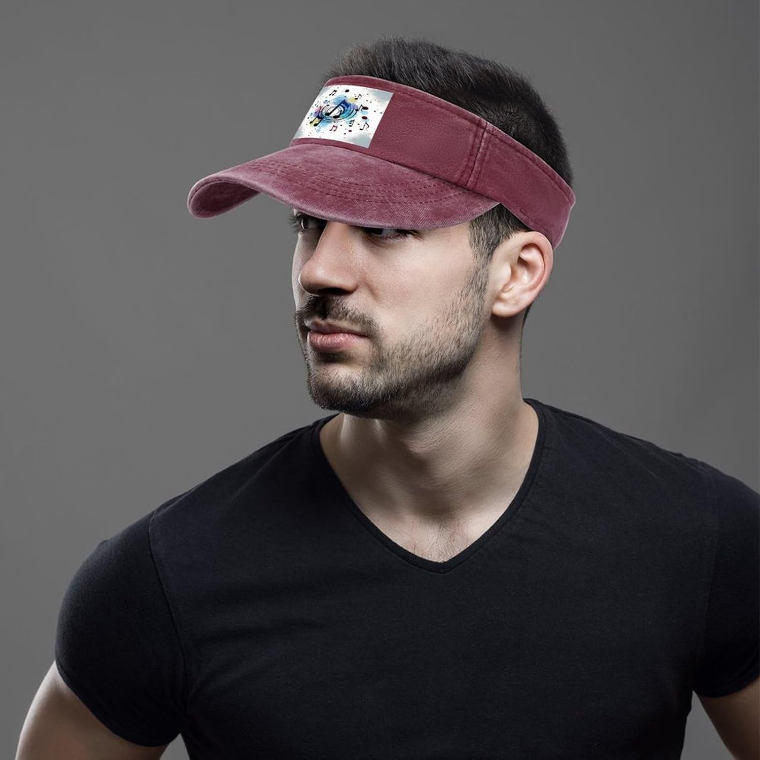 Polka Dot Music Note Sun Visor Hat for Men Women image 5
