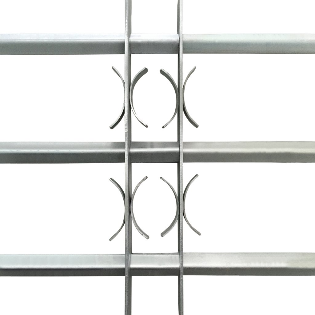 Festnight Reja de Seguridad Ajustable Tres Travesaños para Ventanas 500-650 mm