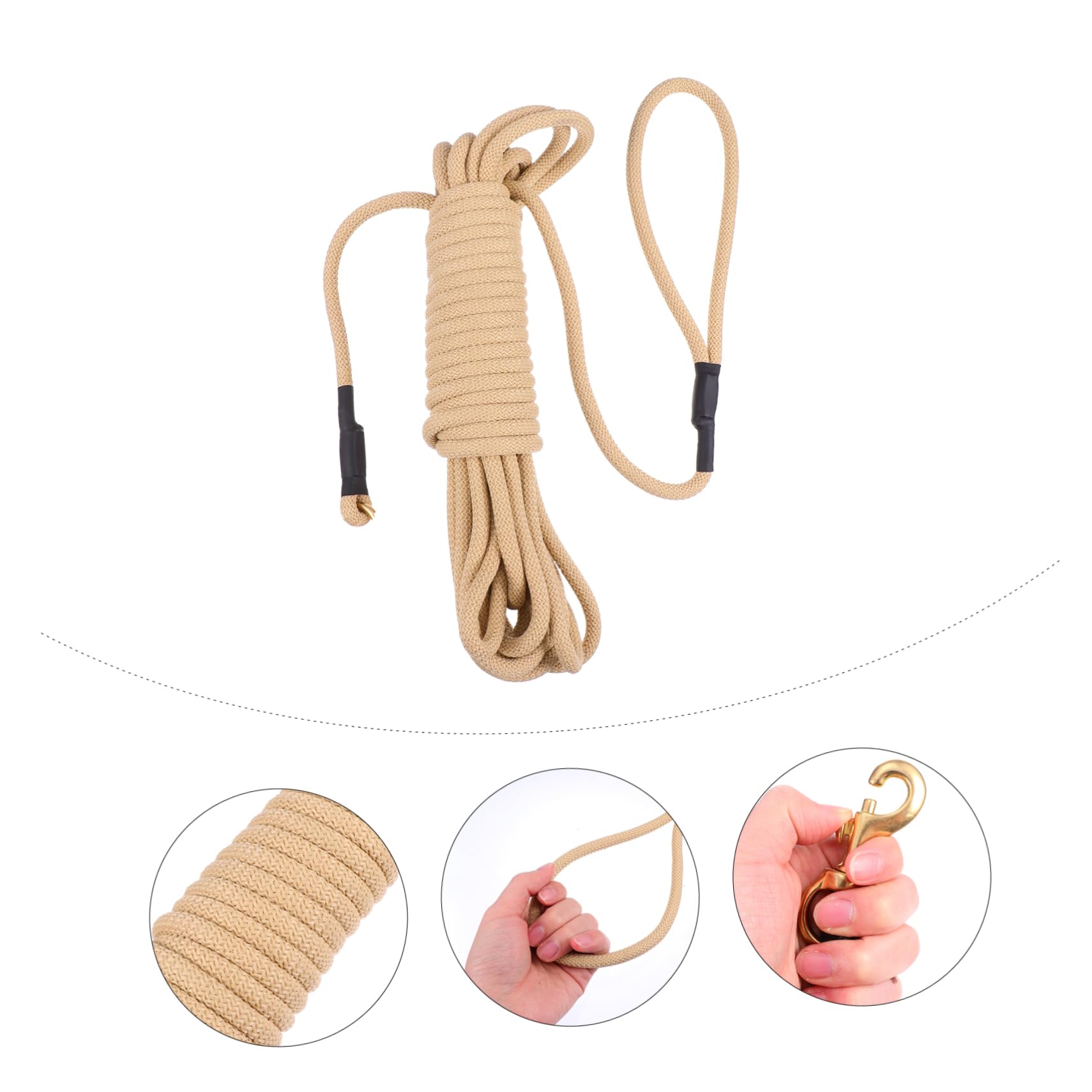 Abaodam Laisse Longue Corde de Mètres pour Chien Résistante et Confortable pour Promenades et Entraînements Extérieur