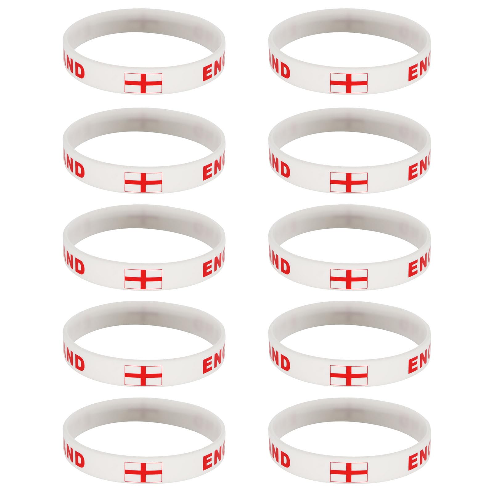 kmgfsd 10 Piece 2026 Year Soccer Event Wristbands Wrist Chain with 2026 Competing Countries Flags for Fan Collaboration Silicone Wristbands