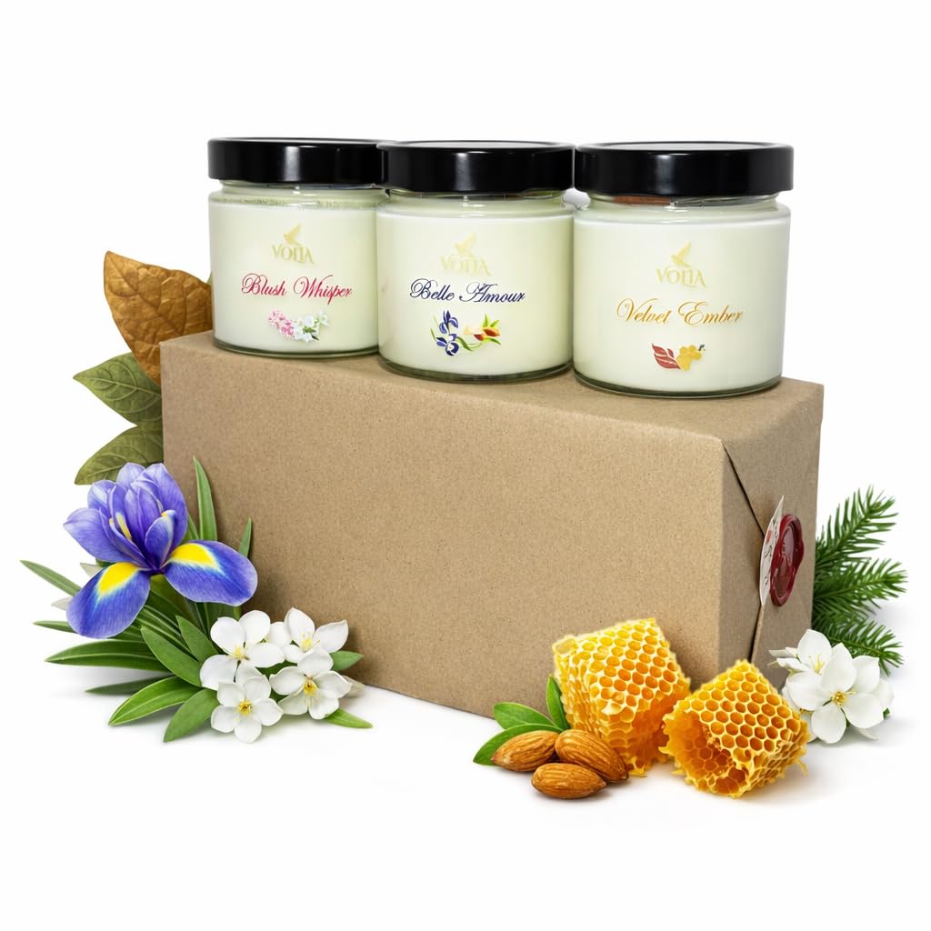 Women's White Candles Aroma, Candles, Natural Soy Wax, Gifts For Cedarwood & Lavender, Birthday, Valentine's Day, Gift Gift
