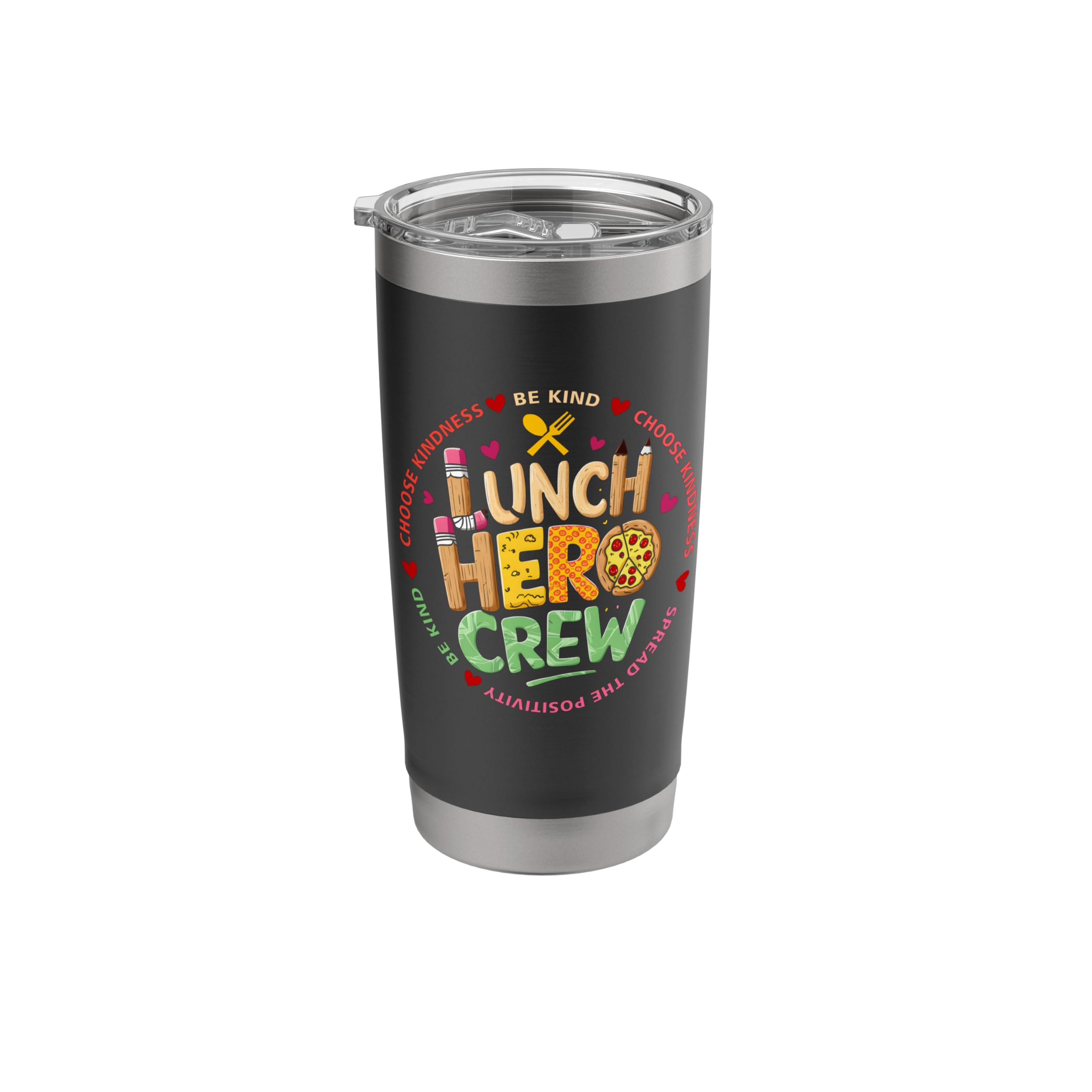 School Lunch Hero Squad Funny Cafeteria Workers Crew Lady Stainless Steel Insulated Tumbler
