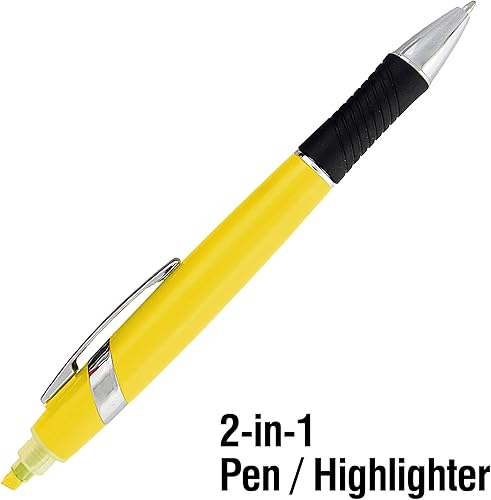 Miniatura 2 de SyPen Resaltador con combo de bolígrafo, viene en una variedad de colores brillantes, paquete de 10