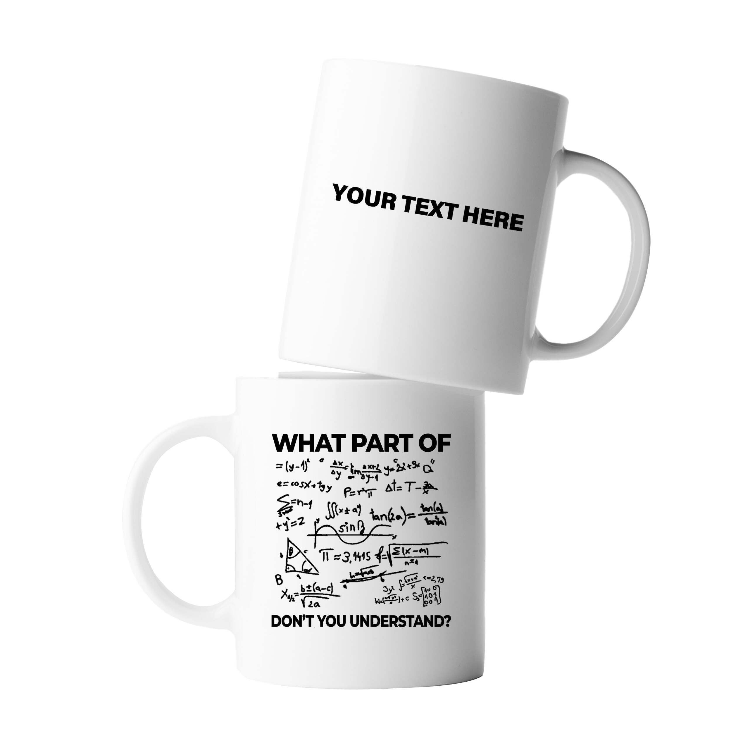 Panvola Personalized What Part of Don't You Understand Customized Engineer Coffee Mug 11 oz Funny Sarcastic Math Teacher Student Novelty Drinkware Ceramic Cup White 11oz