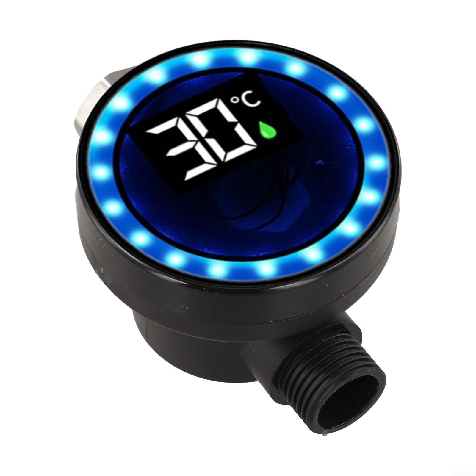 Wasserthermometer, Wasserbetriebenes LED-Duschthermometer mit Echtzeit-Wärmeüberwachung