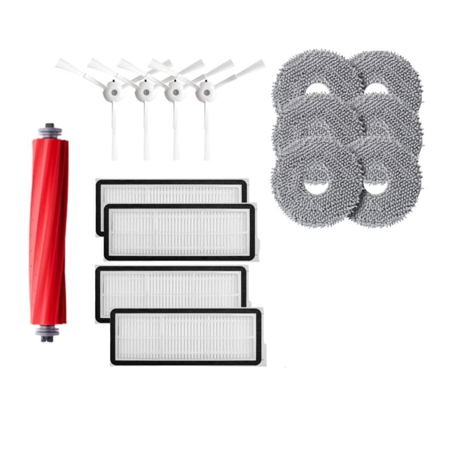 ,Compatible Con Roborock,Qrevo Maxv Accesorios Filtro De Cepillo Principal Lateral Bolsa for Polvo De Fregona,Compatible Con Roborock,Qrevo Pro / S / Plus Repuestos for Aspiradoras(Pack2-20pc-w)