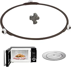 Universal Mikrowelle Drehring,Mikrowellen Plattenspieler Ring,Kunststoff Drehbarer Mikrowelle Drehteller Ring,Mikrowellenherd Ring,17,8 cm Durchmesser,für Glasplatten Tabletthalterung Unterstüzung