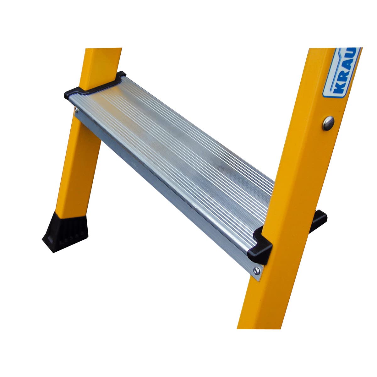 Krause 130082 Aluminium Doppel-Klapptritt klappbar Arbeitshöhe (max.): 2.45 m Blau 1.7 kg