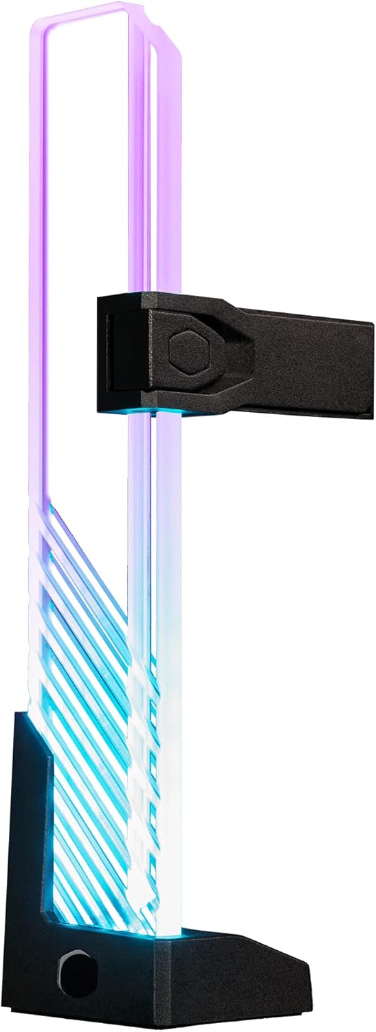 Cooler Master MasterAccessory Supporto GPU ARGB - Previene il Cedimento della Scheda Grafica, Vetro Temperato con Illuminazione Laterale ARGB, Design Versatile, Base Magnetica, Installazione Facile Cooler Master MasterAccessory Supporto GPU ARGB - Previene il Cedimento della Scheda Grafica, Vetro Temperato con Illuminazione Laterale ARGB, Design Versatile, Base Magnetica, Installazione Facile
