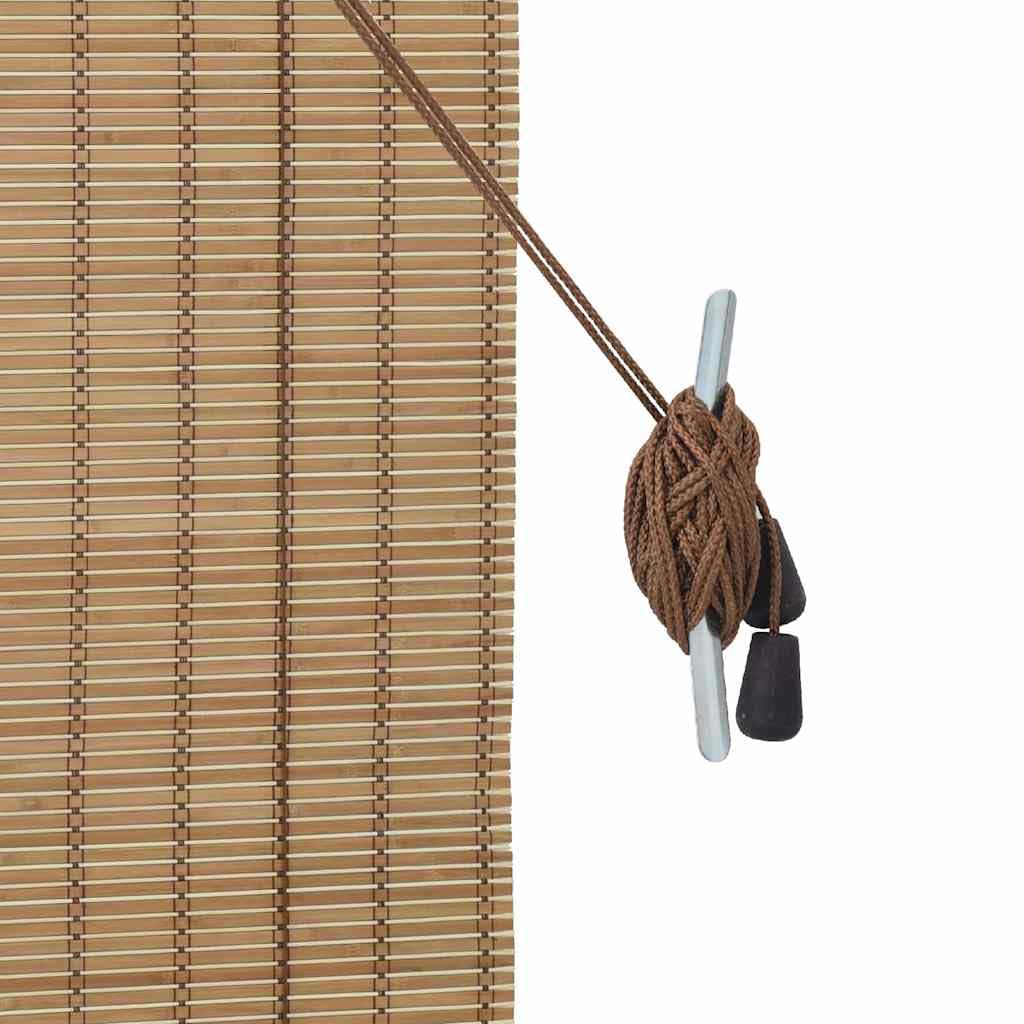 Store Enrouleur Bambou Naturel 120 x 220 cm pour fenêtre intérieur, Installation Polyvalente avec contrôle lumière Ajustable, Protection Solaire tamisant, décoration Salon Chambre Bureau