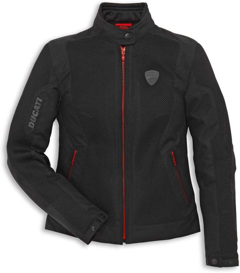 Ducati 981027964 Flow Women's Textile Mesh Riding Jacket - Medium
