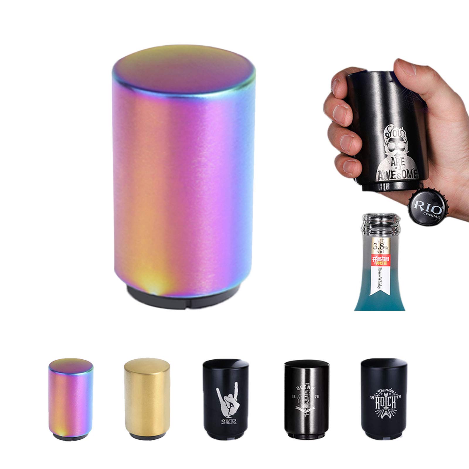 Décapsuleur électrique Automatique En Acier Inoxydable Avec