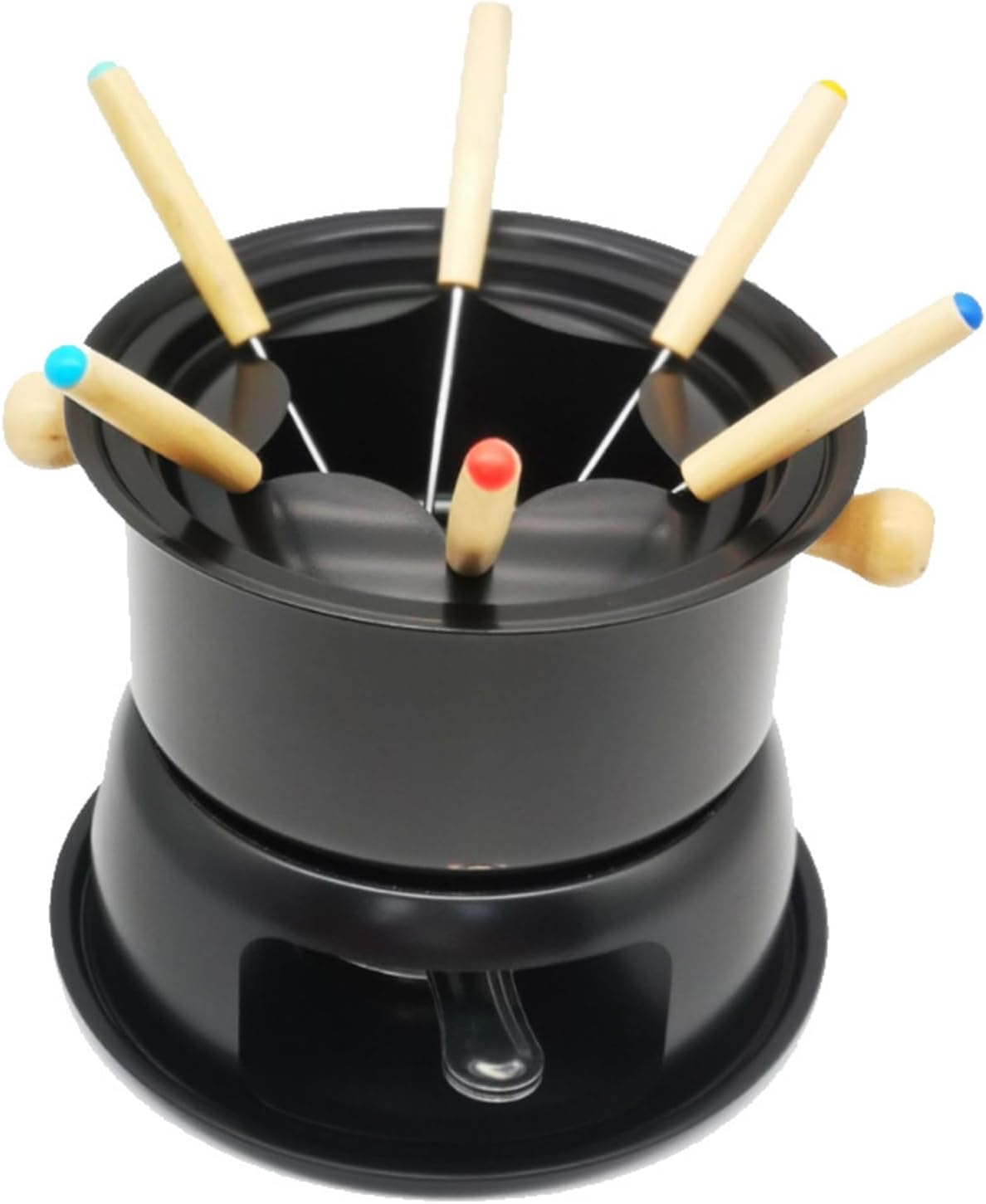 Mini Chocolate Fondue Maker Set Multifunction Carbon Steel Ice Cream Chocolate Cheese Hot Pot Melting Pot Cheese Fondue Set