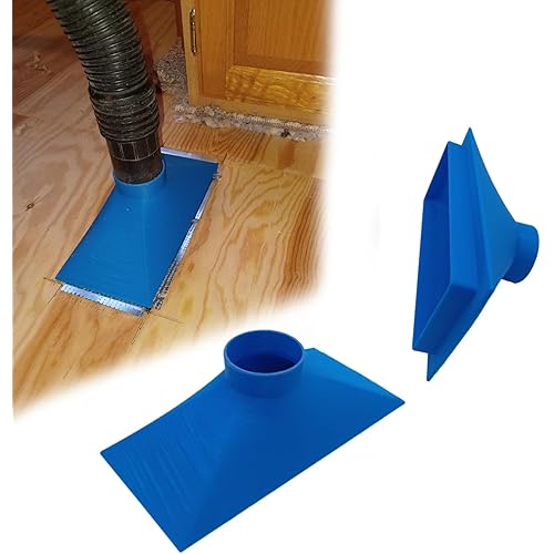 Duct Vacuum Attachment for Shop Vac, HVAC Cleaning Tool Fit Air Vent Duct Cleaner Supply Nozzle(3 inches * 9 inches) (Blue)