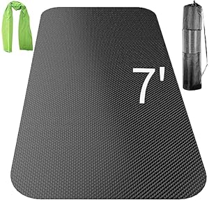 Large Exercise Mat,Exercise Equipment Mat,Treadmill Mat, Exercise Bike Mat, Workout Mats for Home Gym Mats Gym Flooring Rubber Workout Mat Fitness Mat Large Yoga Mat Cardio Mat for Weightlifting, Jump Rope, Non-slipping