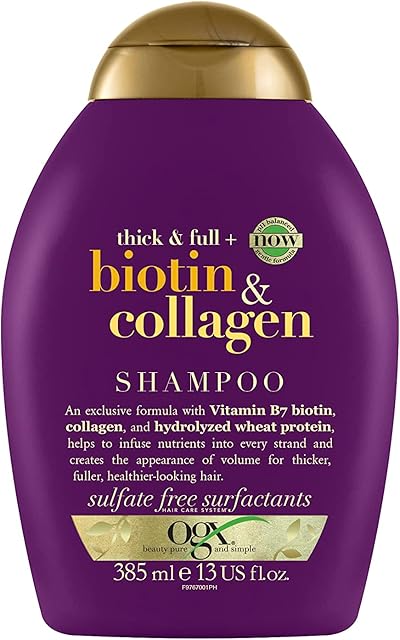 OGX Biotin & Collagen Hair Thickening Shampoo, 385ml