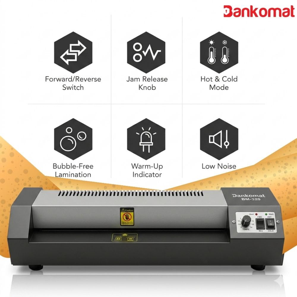 Bankomat Type-320 All-in-One Professional Lamination Metal Machine Hot & Cold 25 inch Lamination Machine 2