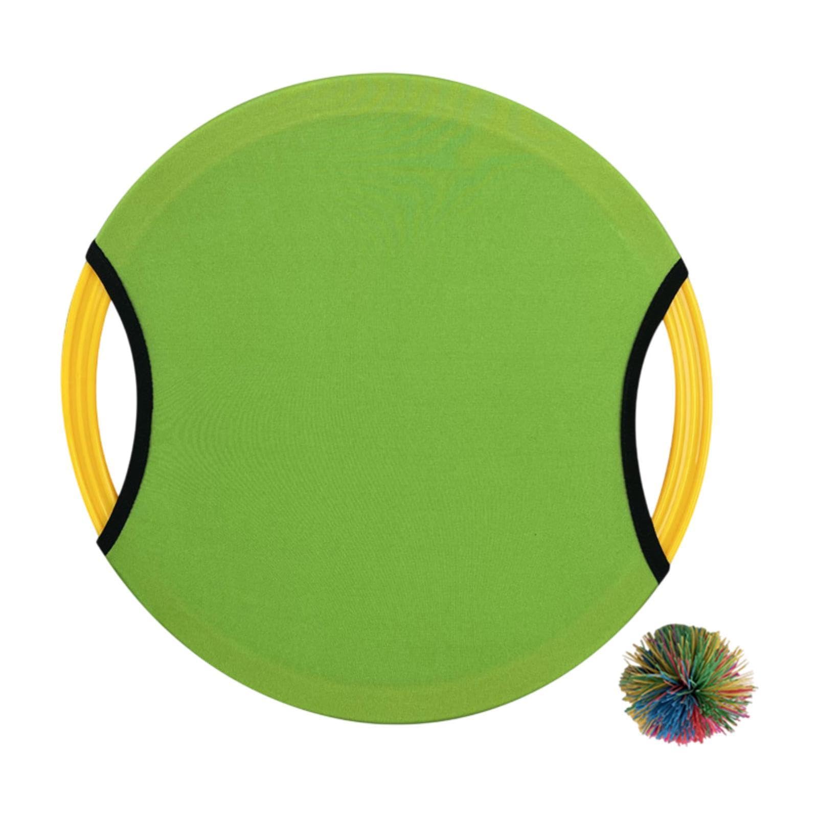 QLoztyse Paddle Ball Game for Trampoline, Toss And Activity for Kids And Adults, Green
