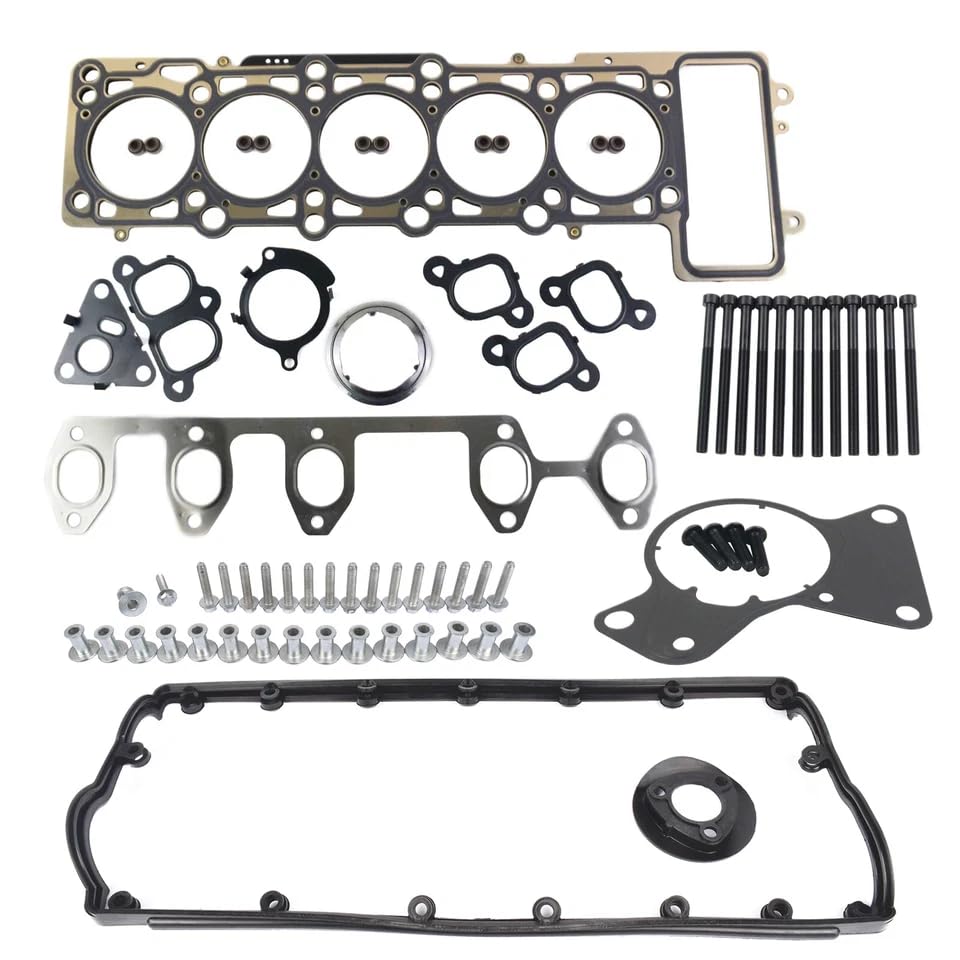 Junta de Culata & Junta de Tapa de Válvulas Compatible con Transp0rter Mu1t1van T5 T0uareg 2003-2010 2.5 TDI AXE AXD BAC 070103469A 070115315A