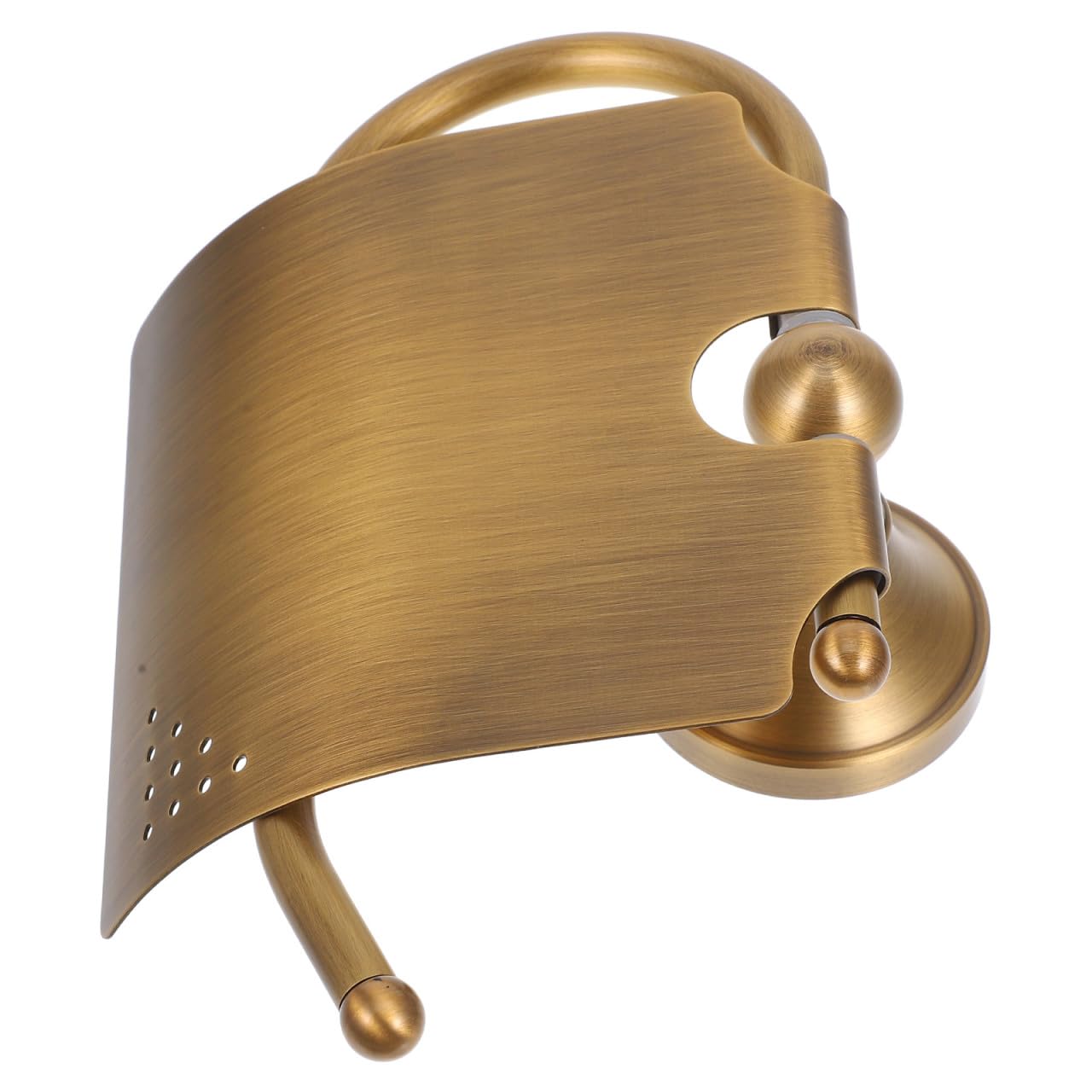 Portarrollos de cobre tallado estilo europeo vintage con soporte de pared resistente al agua