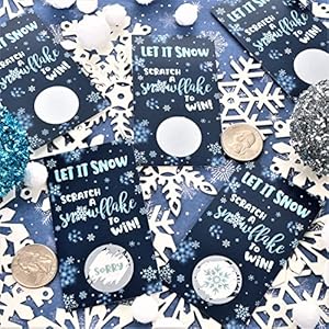 Distinctivs winter holiday party games30 player scratch off cardswinter wonderland baby shower party activity and icebreaker  urban country home decor