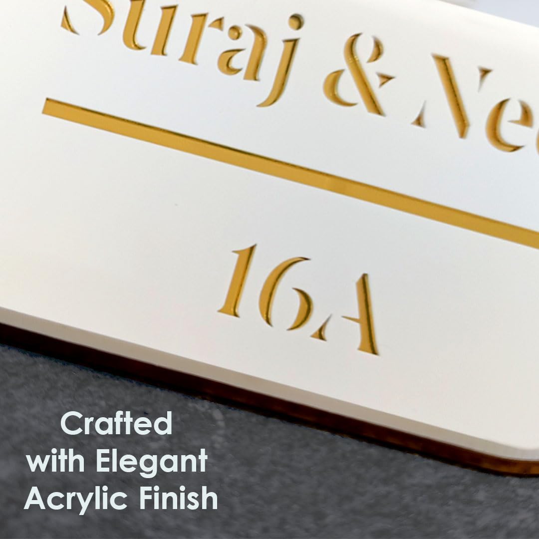 Personalised Buddha Acrylic Name Plate for Home | Kalpavriksha Name Board — Amazon image 6