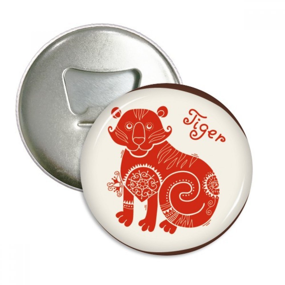 Cadeau argent zodiaque chinois et aimant décapsuleur rouge pour faire plaisir à vos proches