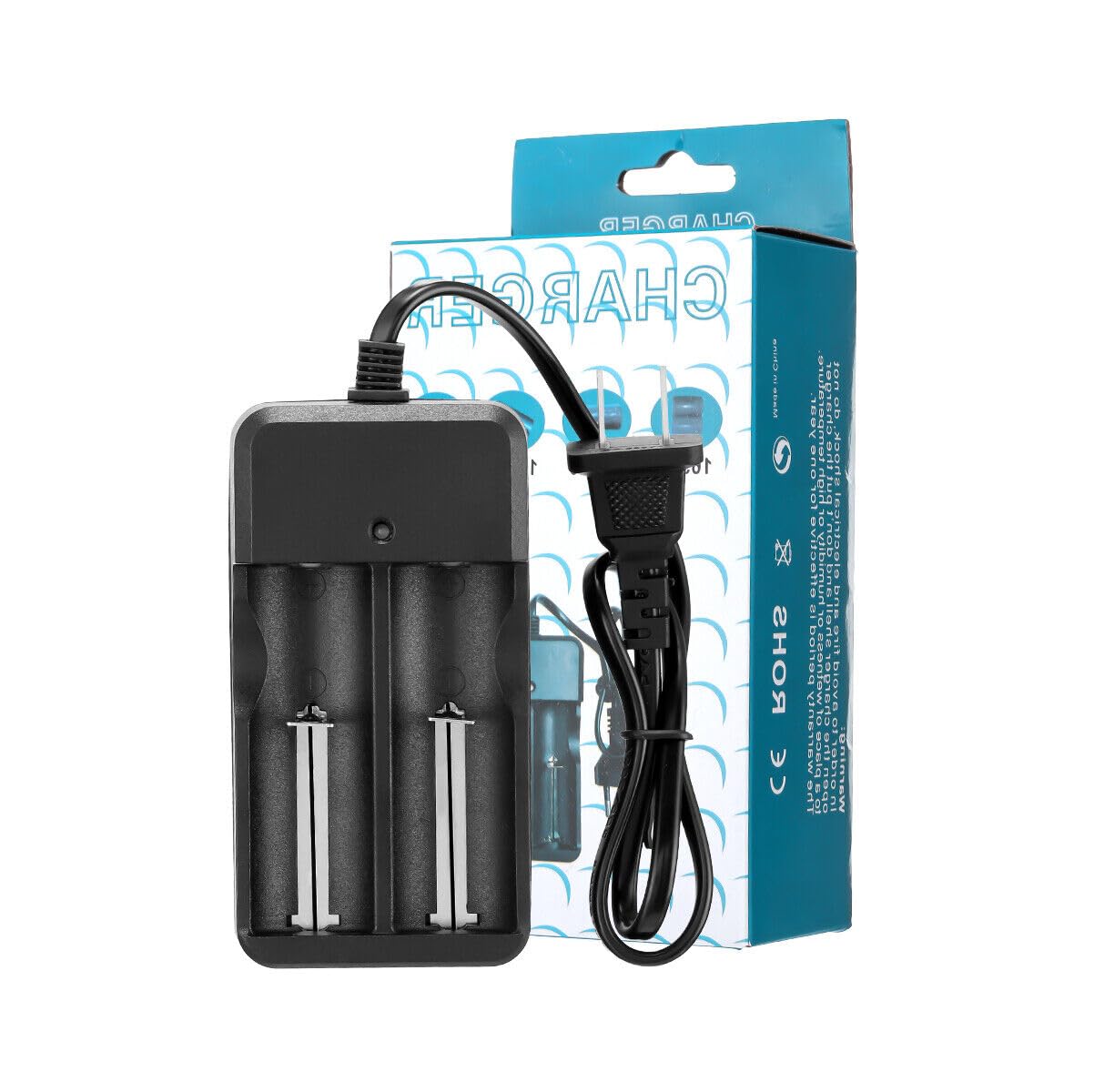 CARE CASE® Charger for Li-ion Batteries, Model MD-282A 18650 16340 26650 14500 Universal Battery Charge Cell Charge Dual Charger-image-39