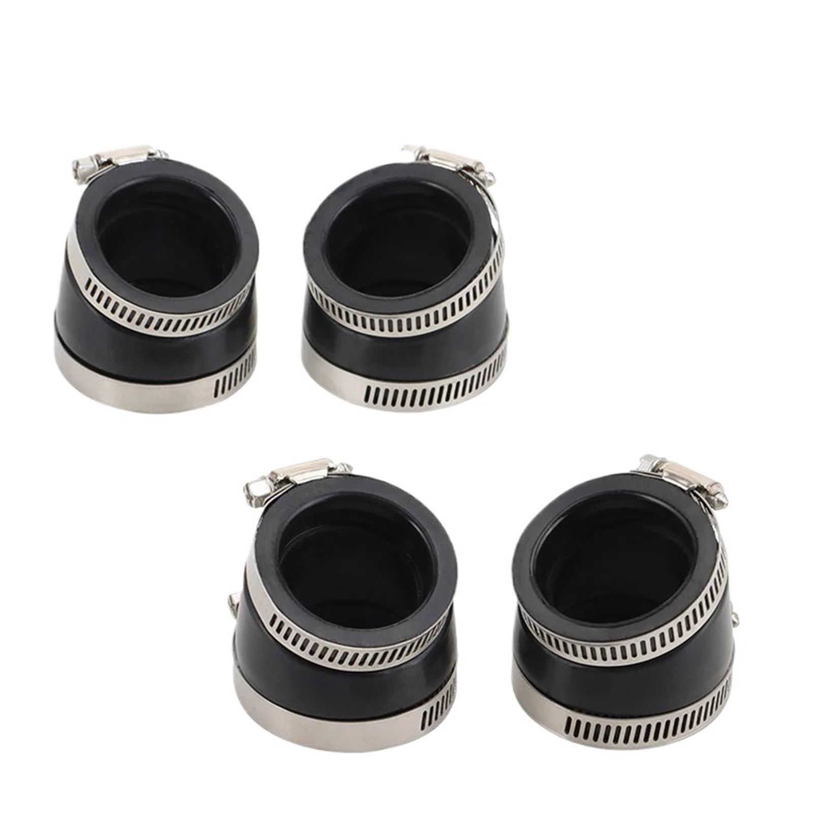 Flexible PVC Pipe Coupling 4Pcs Motorcycle Carburetor Intake Adapter Carb Manifold Boot Replacement