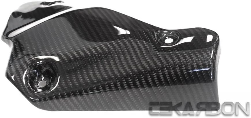 Replacement Exhaust Cover, for (2007-2012) Ducati 848/848 Evo / 1098 / 1098S / 1098 Tricolre / 1098R / 1098 Bayliss /1198 / 1198S / 1198S Corse / 1198R Corse / 1198SP, Carbon Fiber, Twill