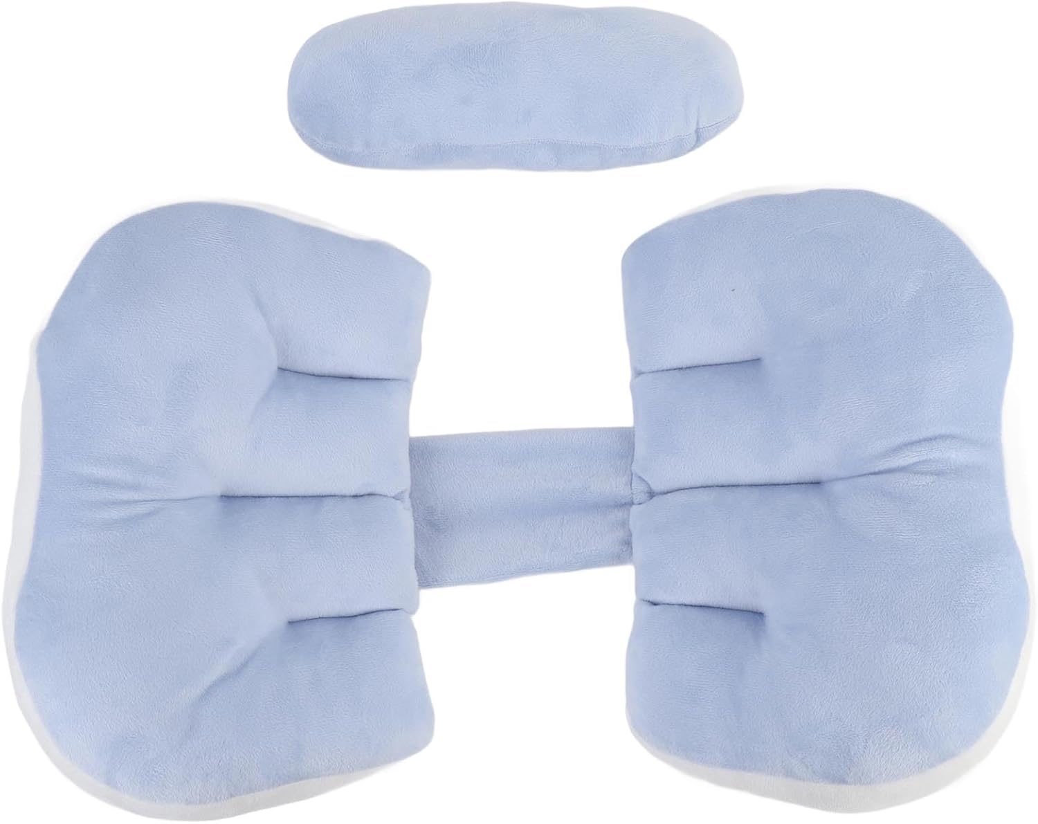 Semme Pregnancy Pillow U Shaped Waist Support Multifunctional Maternity Pillow for Side Sleeping Ergonomic Belly Support for Expecting Mothers Soft Polyester Fiber Grey (Blue)