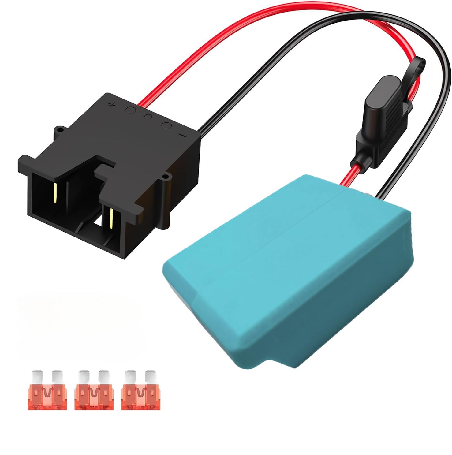 peg perego 18v battery for Power Wheel Adapter for Makita Adapter Compatible with Peg- Kids 12V Ride-on Toy Battery Conversion Kit with Fuse Holder and Wire Harness Connector (Black) BMW baby stroller Portable Tools Triple Sit And Stand Model:STTLW20HA