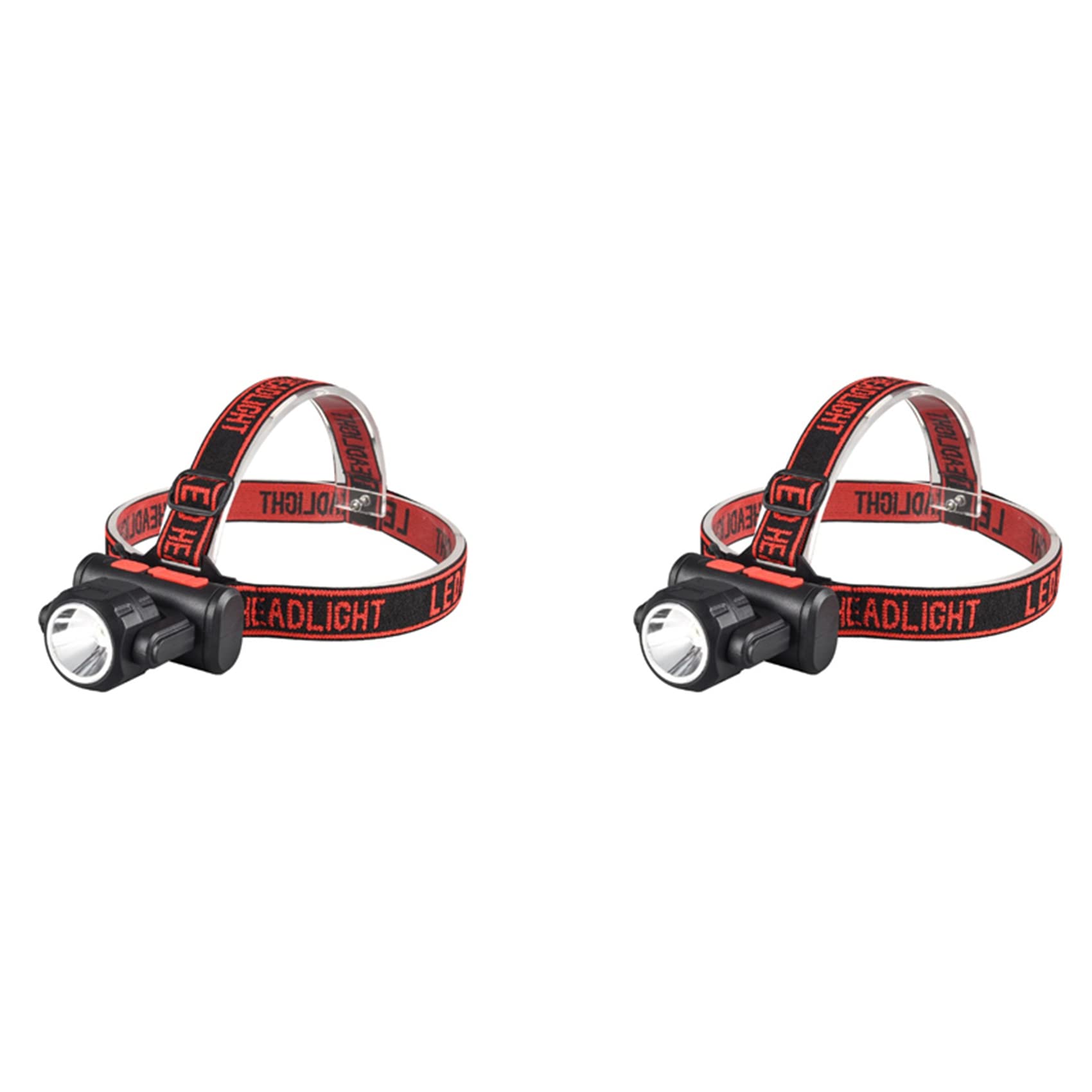 Hndhbfgrt 2X LED Head Light Lamp Head Flashlight Adjustable Waterproof Super Bright Headlight for Camping Jogging Hiking Fishing