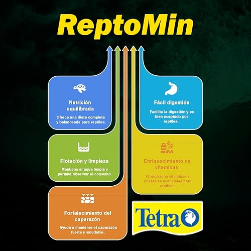 Miniatura 45 de Tetra ReptoMin - Palitos flotantes para alimentos, alimento para tortugas acuáticas, tritones y ranas, 13.22 onzas