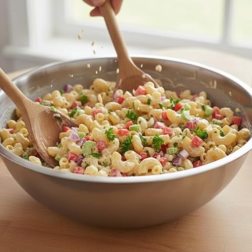 Miniatura 2 de Alpine Cuisine Cuencos de acero inoxidable de 3 cuartos de galón, cuencos de ensalada con borde más profundo, cuencos de almacenamiento aptos para