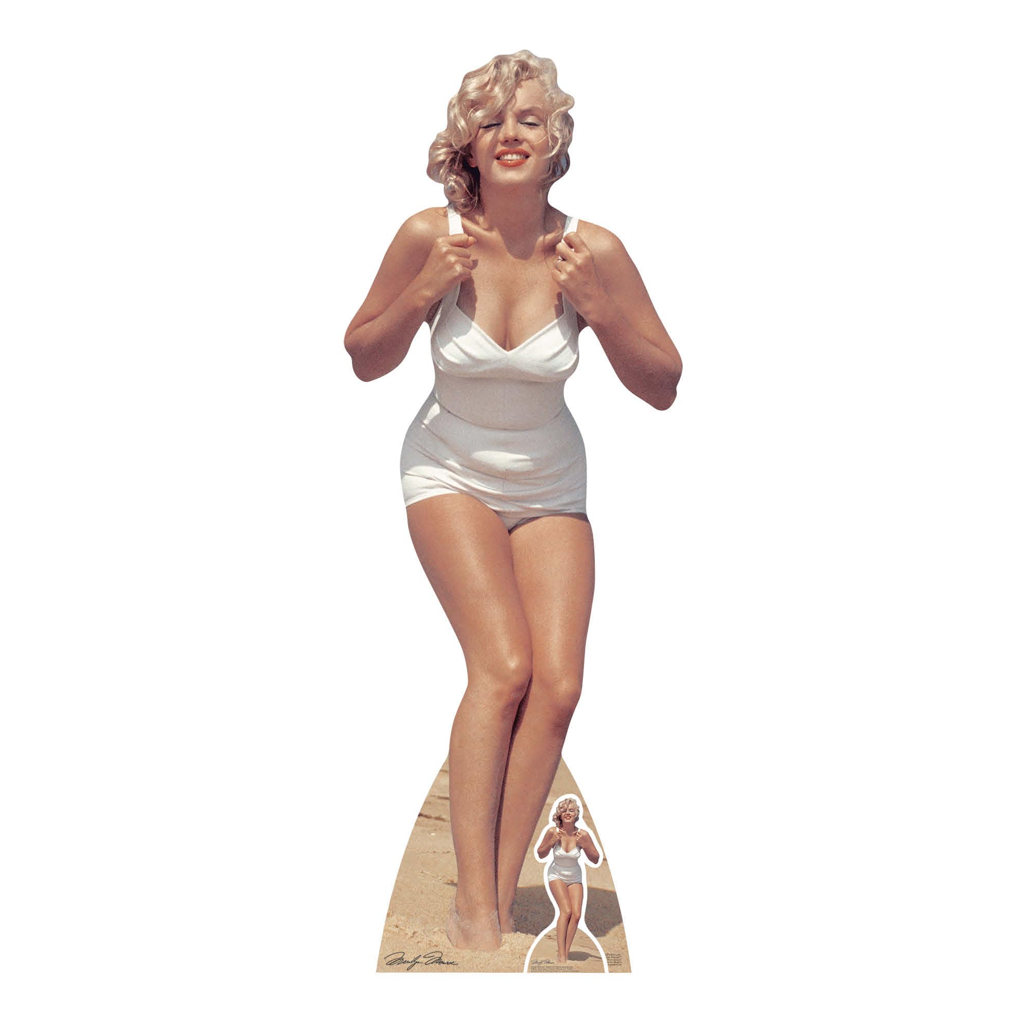 AUTHENTIC BRANDS Life Size Cut Out with Mini Version of Marilyn Monroe, Cardboard, Multi-Colour, 172 x 63 x 172 cm โ image 1