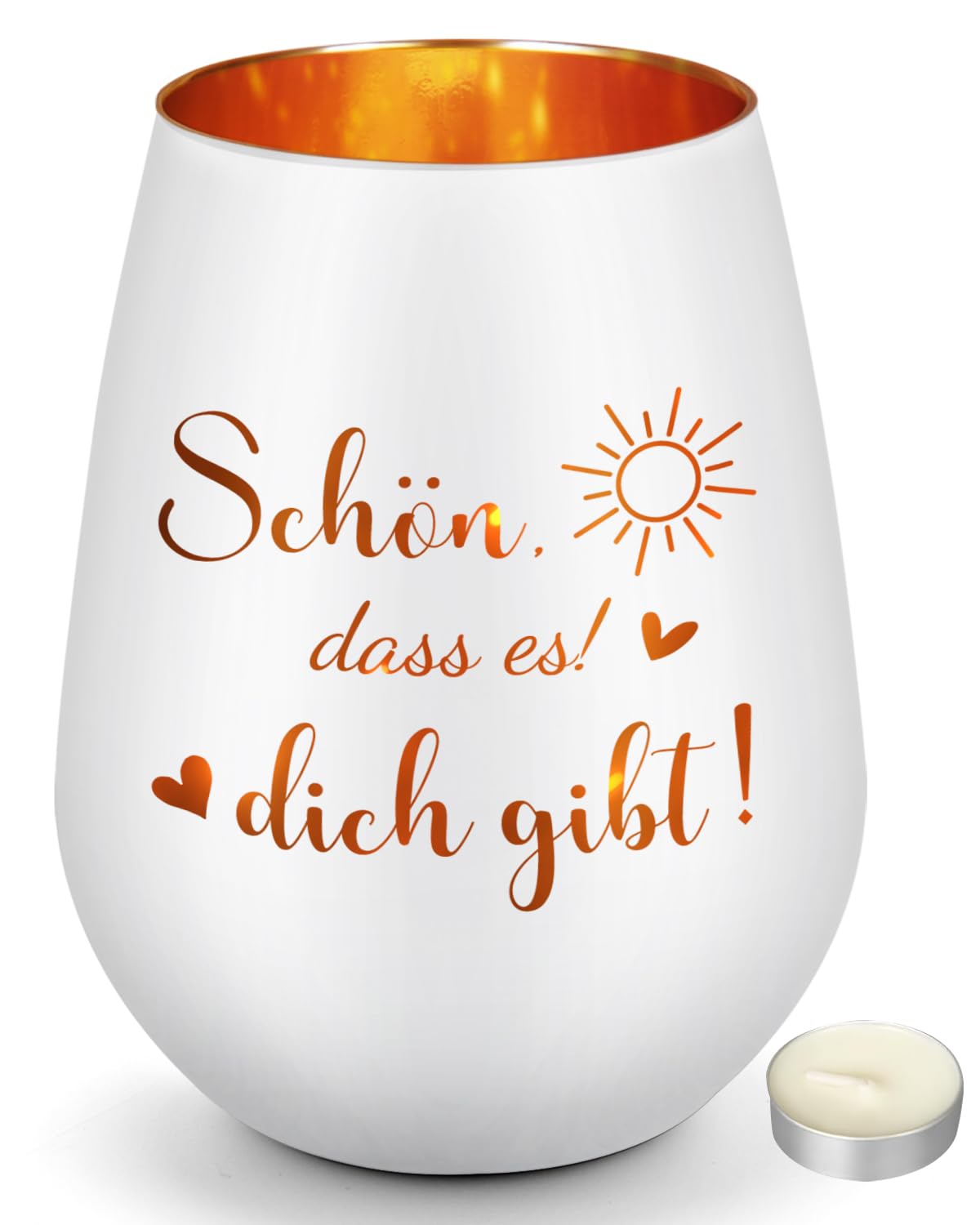 CadeauJoie Geschenke für Frauen, Windlicht Glas Muttertagsgeschenke für Mama, Geburtstagsgeschenk für Frauen, Geschenk für Mama Mutter Oma Frau Schwester Freundin zum Muttertag Geburtstag Hochzeitstag