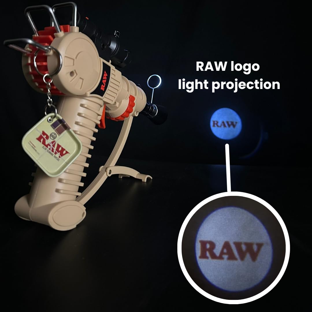 RAW xThicket Raygun V2 Briquet torche avec flamme réglable, verrouillage de sécurité