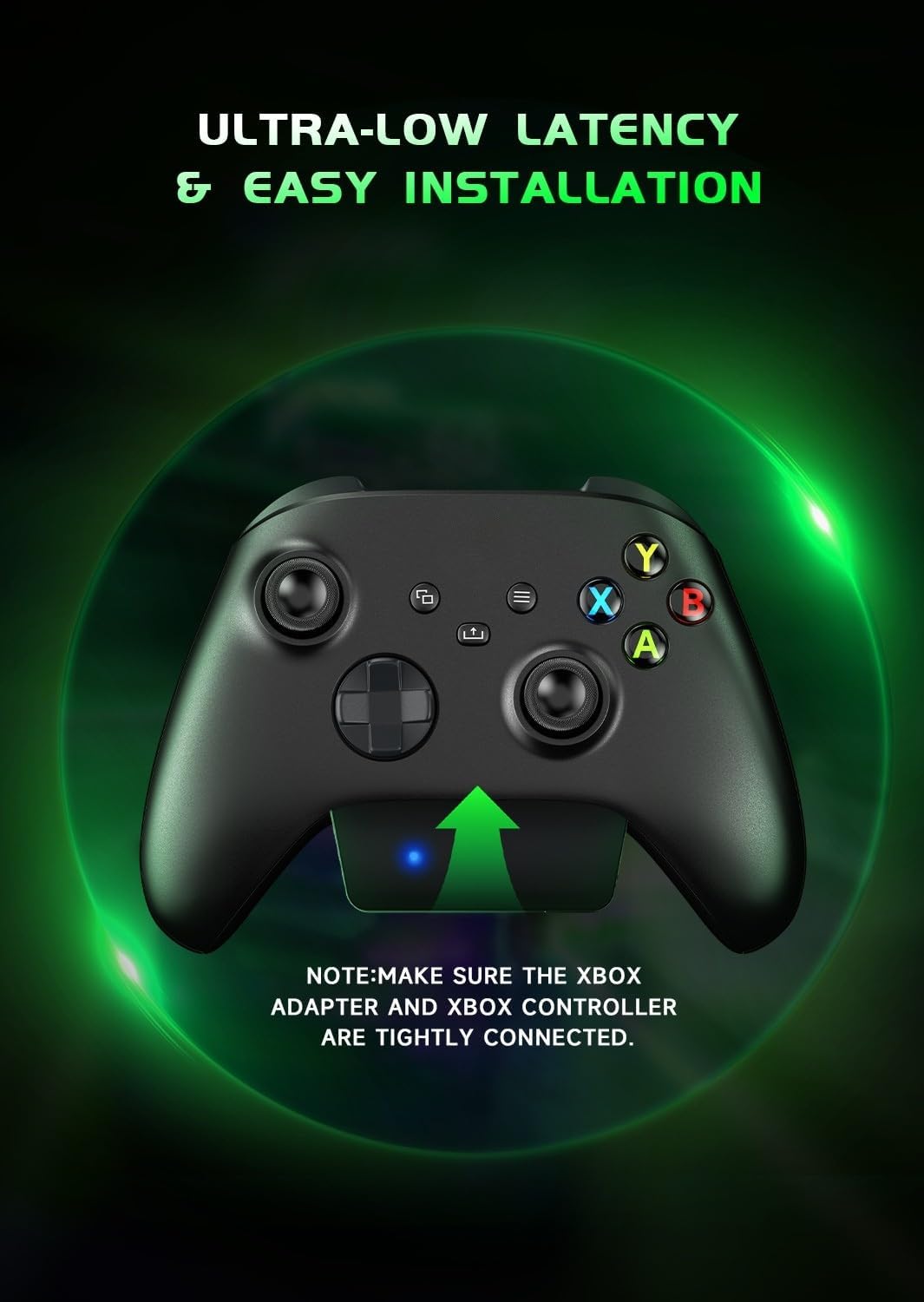 RYR Wireless Gaming Headset for Xbox Series X|S, Xbox One, PS5, PS4, Mac, Bluetooth 5.3, 3D Surround Sound, Rotatable Earmuffs, Gaming Headphones with Noise Canceling Microphones-Blackgreen - Image 2