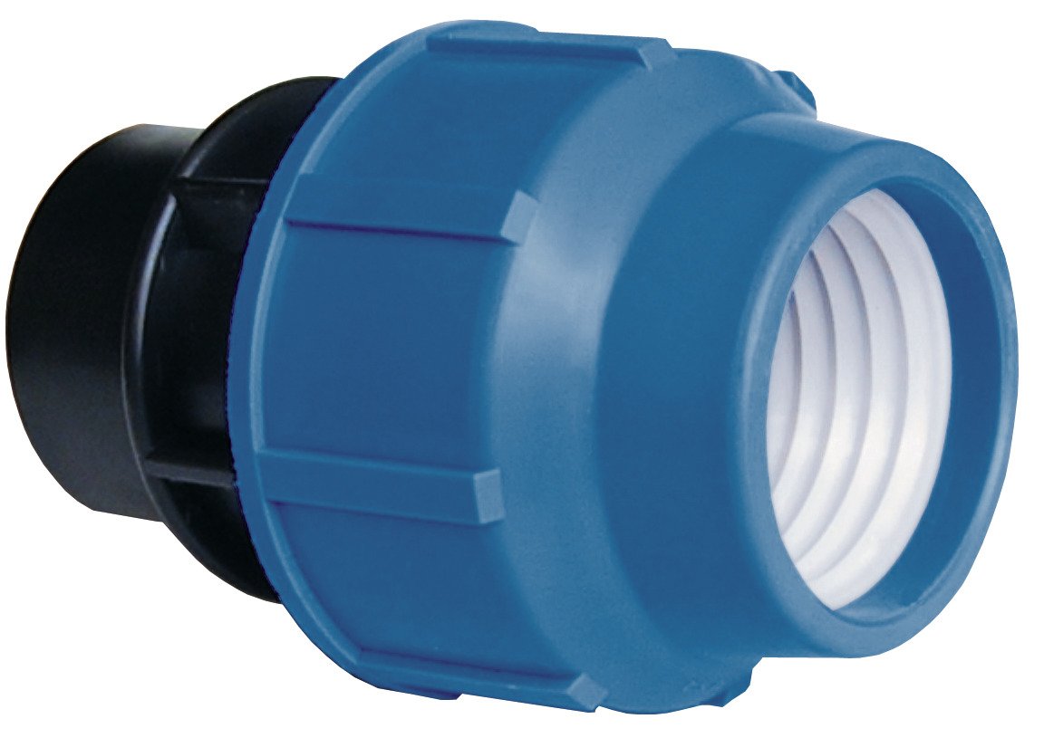 PE-Adaptor Inside Thread 40mmx1 1/4", Multicoloured, 1 1/4 inches