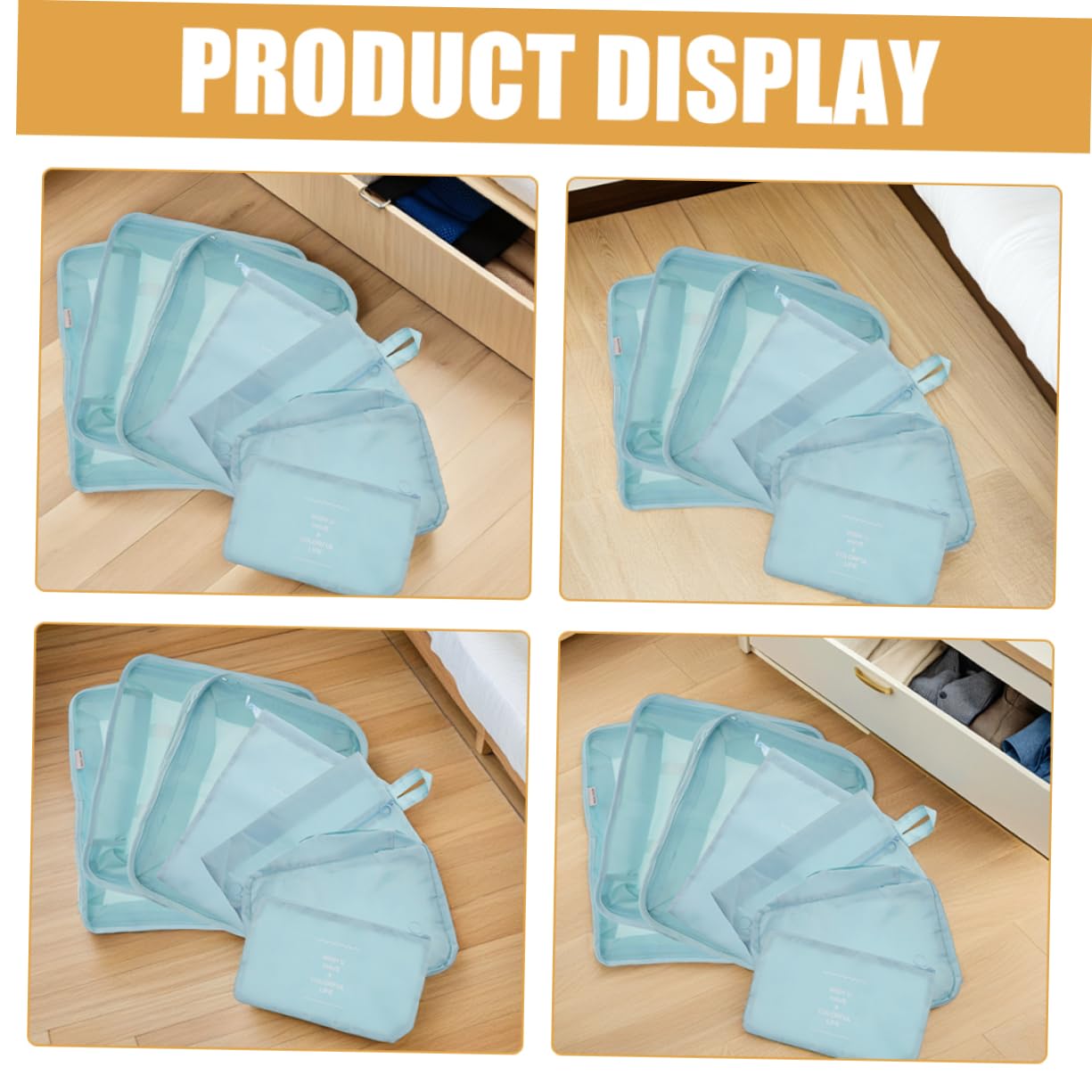 Set di Sacchetti Organizer da Viaggio 14 Pezzi Oxford | Design Multicomparto, Opzioni di Trasporto Versatili, per Lunghi Spostamenti e Trasferte di Lavoro