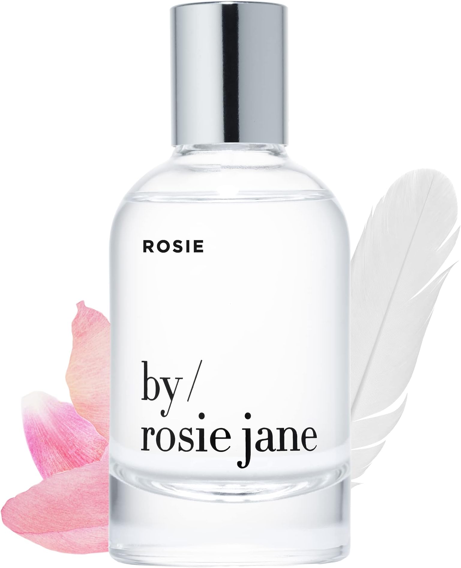 Eau De Parfum Spray (Rosie) - Clean Perfume for Women - Non-Toxic Body Mist with Notes of White Musk & Sweet Rose - Paraben, Sulfate & Phthalate Free (50ml)